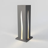 Modern Stainless Steel Square Outdoor Garden Post Lantern Waterproof Pathway Landscape Lighting