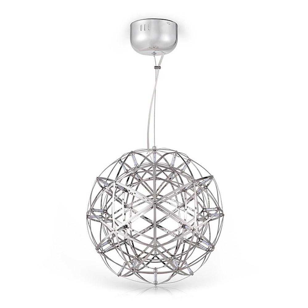 Modern Stainless Steel Woven Sphere Pendant Light 12 Inch LED Orb Hanging Ceiling Fixture
