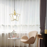 Modern Star Shaped LED Pendant Light Creative Hanging Ceiling Lamp for Dining Room Kitchen Island