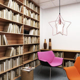 Modern Star Shaped LED Pendant Light Creative Hanging Ceiling Lamp for Dining Room Kitchen Island