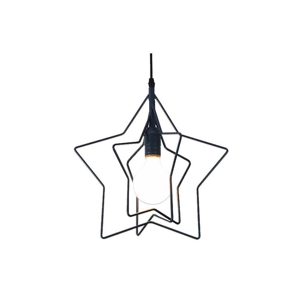 Modern Star Shaped LED Pendant Light Creative Hanging Ceiling Lamp for Dining Room Kitchen Island