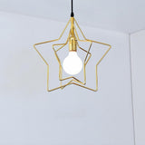 Modern Star Shaped LED Pendant Light Creative Hanging Ceiling Lamp for Dining Room Kitchen Island