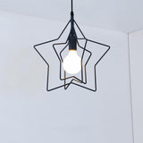 Modern Star Shaped LED Pendant Light Creative Hanging Ceiling Lamp for Dining Room Kitchen Island