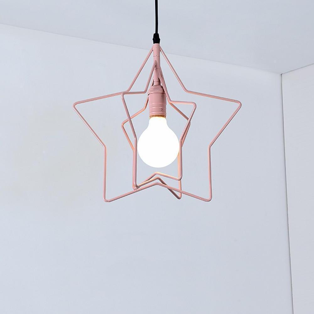 Modern Star Shaped LED Pendant Light Creative Hanging Ceiling Lamp for Dining Room Kitchen Island
