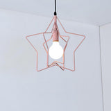 Modern Star Shaped LED Pendant Light Creative Hanging Ceiling Lamp for Dining Room Kitchen Island