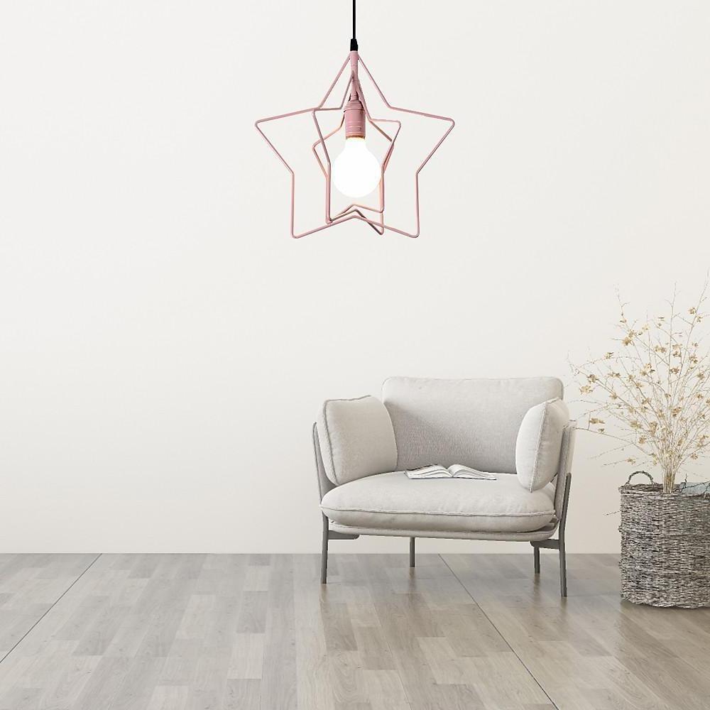 Modern Star Shaped LED Pendant Light Creative Hanging Ceiling Lamp for Dining Room Kitchen Island