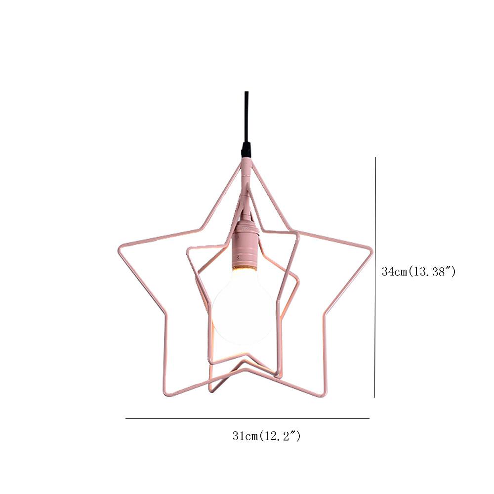 Modern Star Shaped LED Pendant Light Creative Hanging Ceiling Lamp for Dining Room Kitchen Island