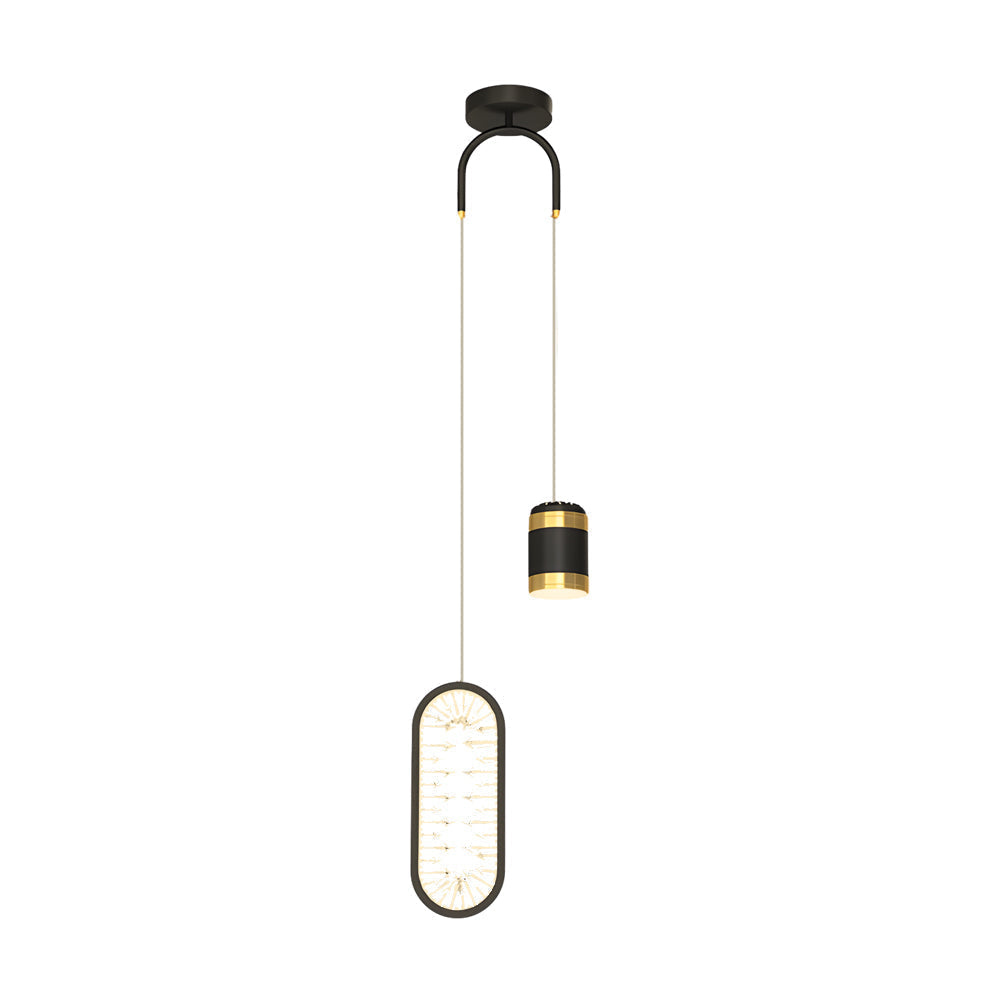Modern Starry Projection LED Pendant Light Nordic 3 Step Dimming Hanging Ceiling Lamp for Bedroom Bar