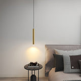 Modern Streamline Cylinder LED Pendant Light for Kitchen Island and Dining Room Minimalist Hanging Lamp