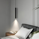 Modern Streamline Cylinder LED Pendant Light for Kitchen Island and Dining Room Minimalist Hanging Lamp