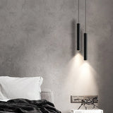 Modern Streamline Cylinder LED Pendant Light for Kitchen Island and Dining Room Minimalist Hanging Lamp