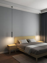 Modern Streamline Cylinder LED Pendant Light for Kitchen Island and Dining Room Minimalist Hanging Lamp