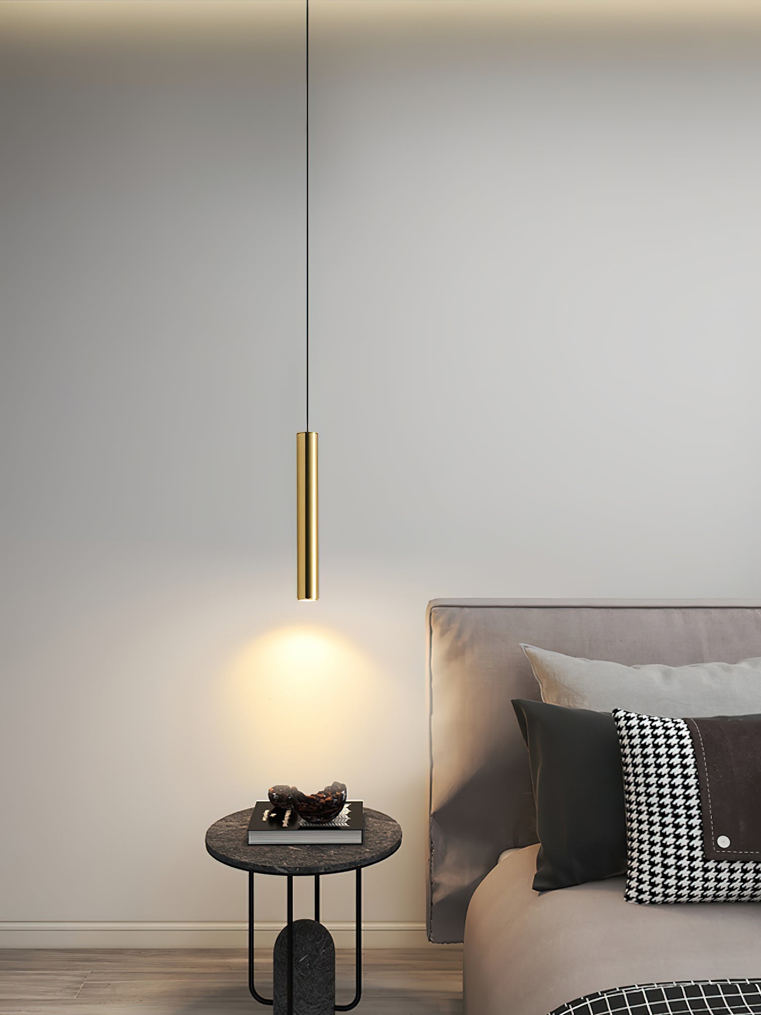 Modern Streamline Cylinder LED Pendant Light for Kitchen Island and Dining Room Minimalist Hanging Lamp
