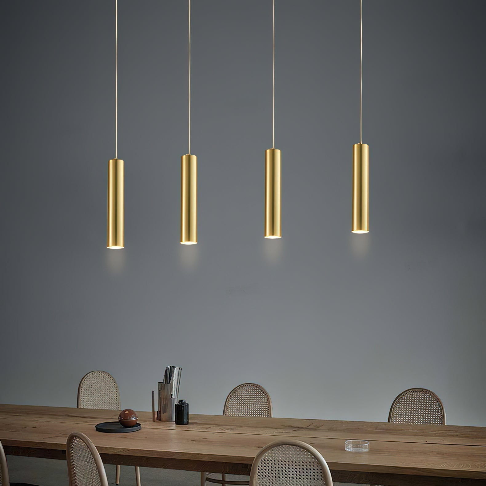 Modern Streamline Cylinder LED Pendant Light for Kitchen Island and Dining Room Minimalist Hanging Lamp