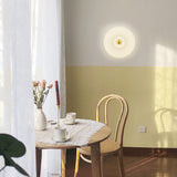 Modern Striped Glass Round Wall Sconce LED Lighting for Living Room Bedroom and Hallway Decor