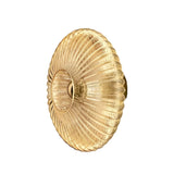 Modern Striped Glass Round Wall Sconce LED Lighting for Living Room Bedroom and Hallway Decor