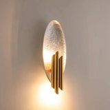 Modern Structured Metal Bracket Wall Sconce for Bedroom and Bathroom Lighting