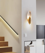 Modern Structured Metal Bracket Wall Sconce for Bedroom and Bathroom Lighting