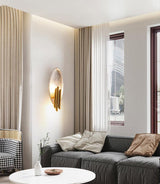 Modern Structured Metal Bracket Wall Sconce for Bedroom and Bathroom Lighting