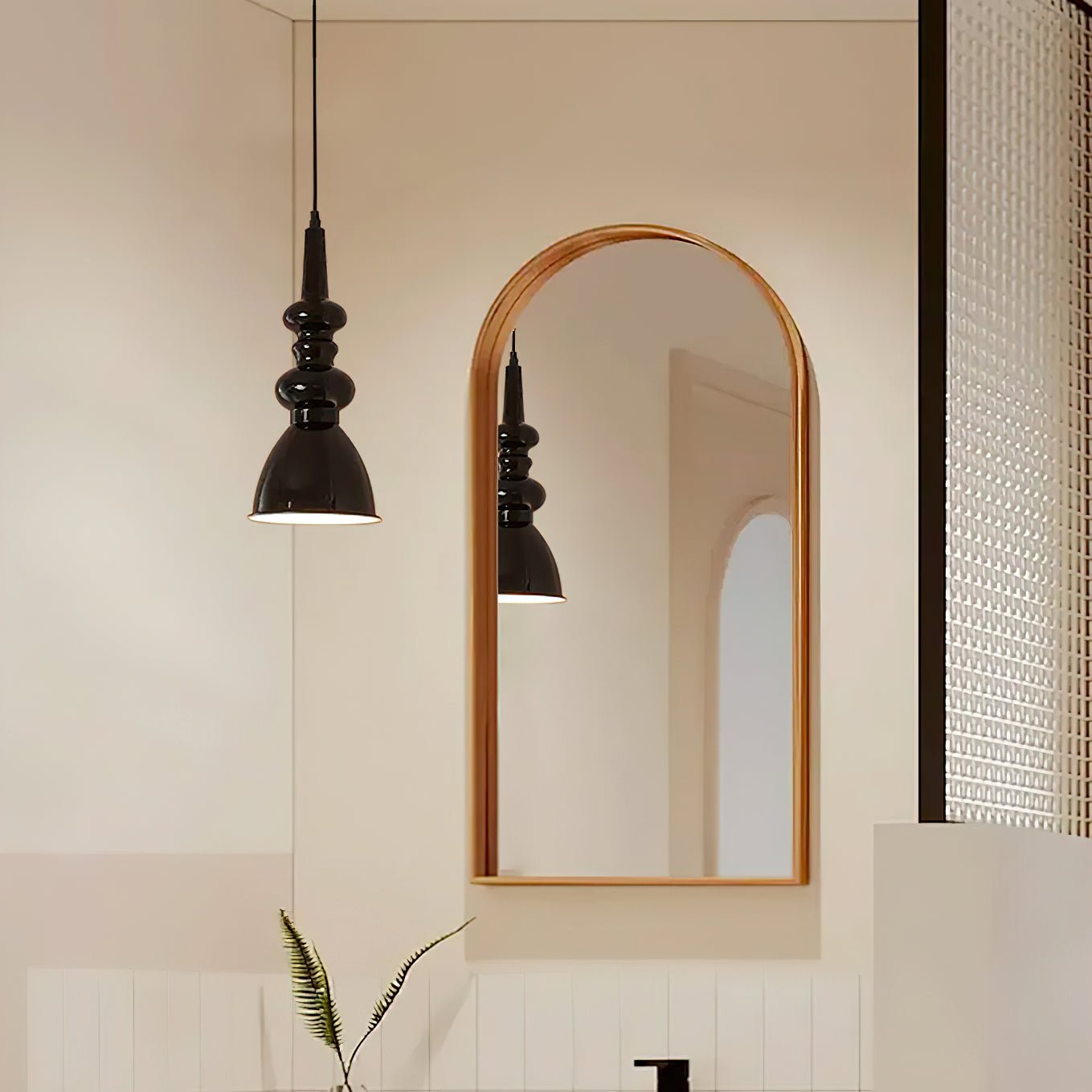 Modern Svelte Undulating Metal Pendant Light for Contemporary Dining and Foyer