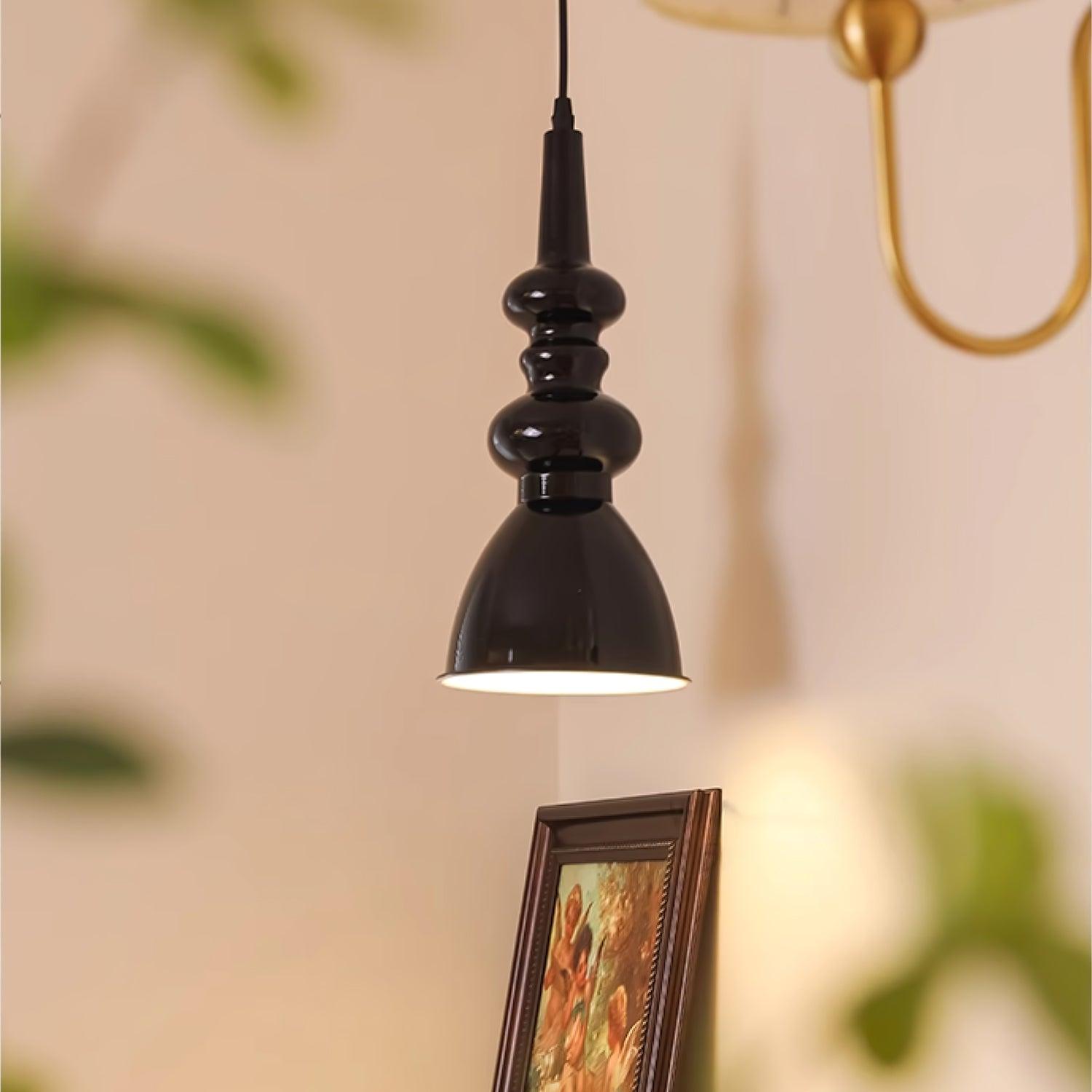 Modern Svelte Undulating Metal Pendant Light for Contemporary Dining and Foyer