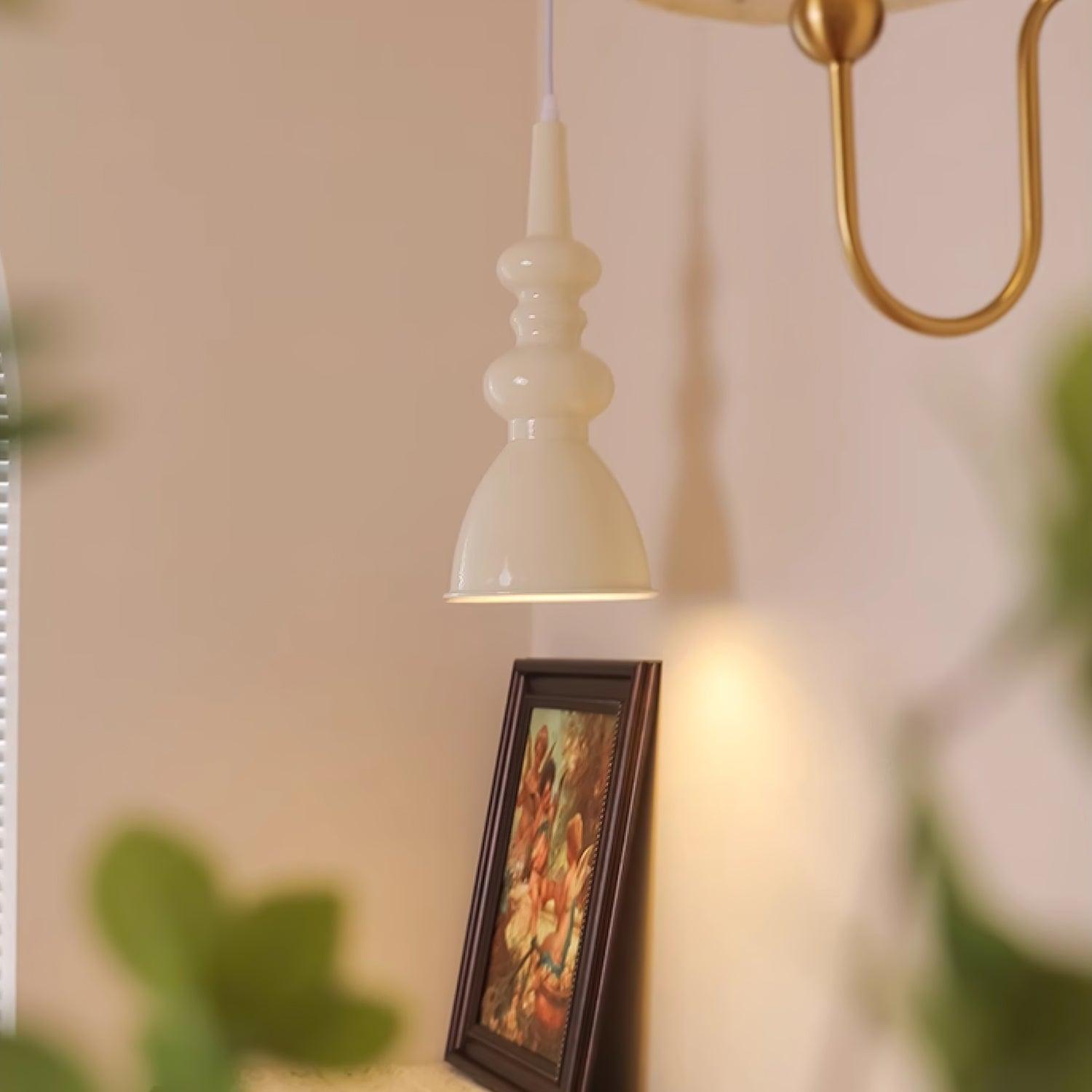 Modern Svelte Undulating Metal Pendant Light for Contemporary Dining and Foyer