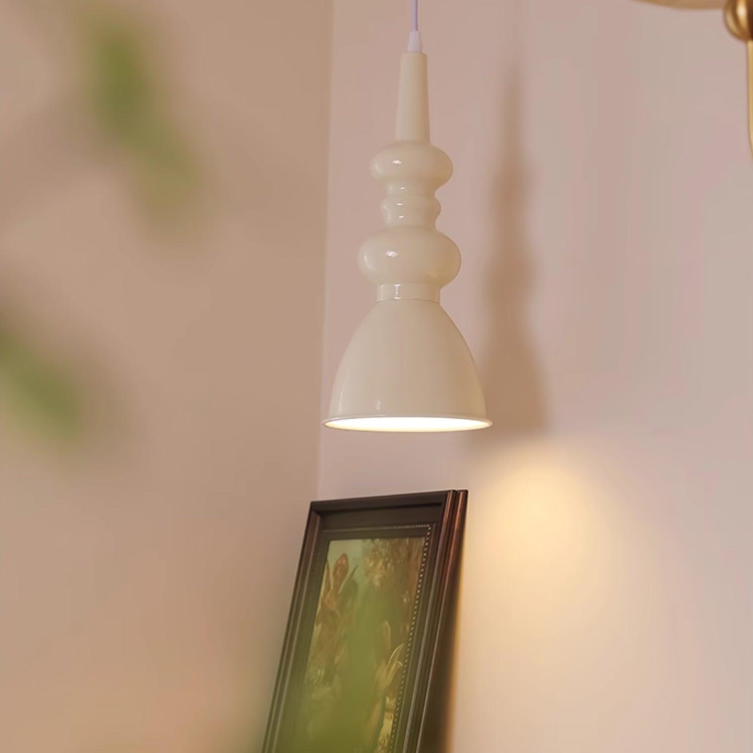 Modern Svelte Undulating Metal Pendant Light for Contemporary Dining and Foyer
