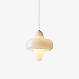 Modern Swan Glass Pendant Light with Ballerina Inspired Tutu Design and Chrome Finish