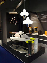 Modern Swan Glass Pendant Light with Ballerina Inspired Tutu Design and Chrome Finish