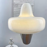 Modern Swan Glass Pendant Light with Ballerina Inspired Tutu Design and Chrome Finish