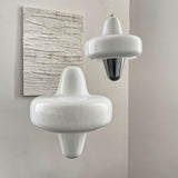 Modern Swan Glass Pendant Light with Ballerina Inspired Tutu Design and Chrome Finish