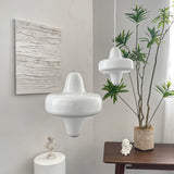 Modern Swan Glass Pendant Light with Ballerina Inspired Tutu Design and Chrome Finish