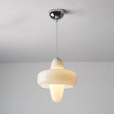 Modern Swan Glass Pendant Light with Ballerina Inspired Tutu Design and Chrome Finish