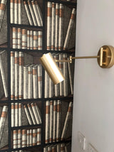 Modern Swing Arm LED Wall Sconce Adjustable Bedside Reading Lamp in Black or Gold