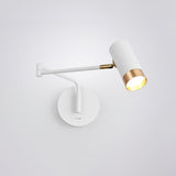 Modern Swing Arm Wall Sconce Adjustable Dual Arm Metal Wall Light Set of Two for Indoor Reading