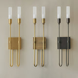 Modern Symmetrical Double Arrow Wall Sconce Minimalist Indoor Metal Light Fixture
