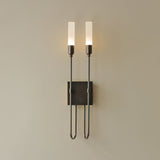 Modern Symmetrical Double Arrow Wall Sconce Minimalist Indoor Metal Light Fixture
