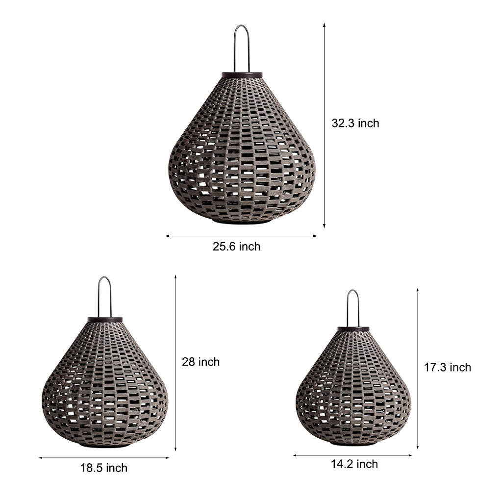 Modern Synthetic Rattan Outdoor Lawn Lamp USB Rechargeable IP54 LED Garden Light
