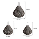 Modern Synthetic Rattan Outdoor Lawn Lamp USB Rechargeable IP54 LED Garden Light