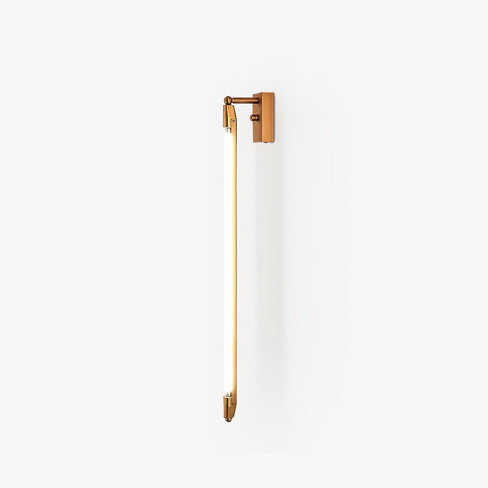Modern T Tube Adjustable Wall Sconce Gold Industrial LED Light Fixture for Home Decor