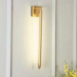 Modern T Tube Adjustable Wall Sconce Gold Industrial LED Light Fixture for Home Decor