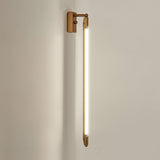 Modern T Tube Adjustable Wall Sconce Gold Industrial LED Light Fixture for Home Decor
