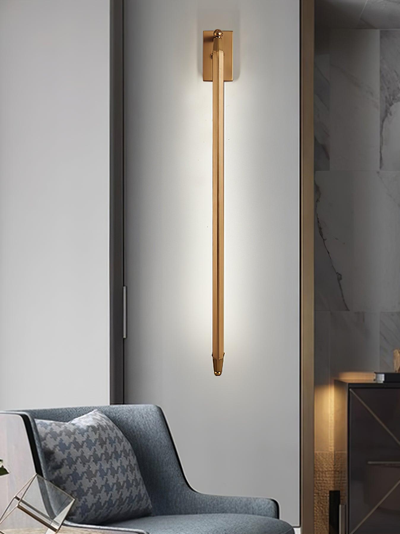 Modern T Tube Adjustable Wall Sconce Gold Industrial LED Light Fixture for Home Decor