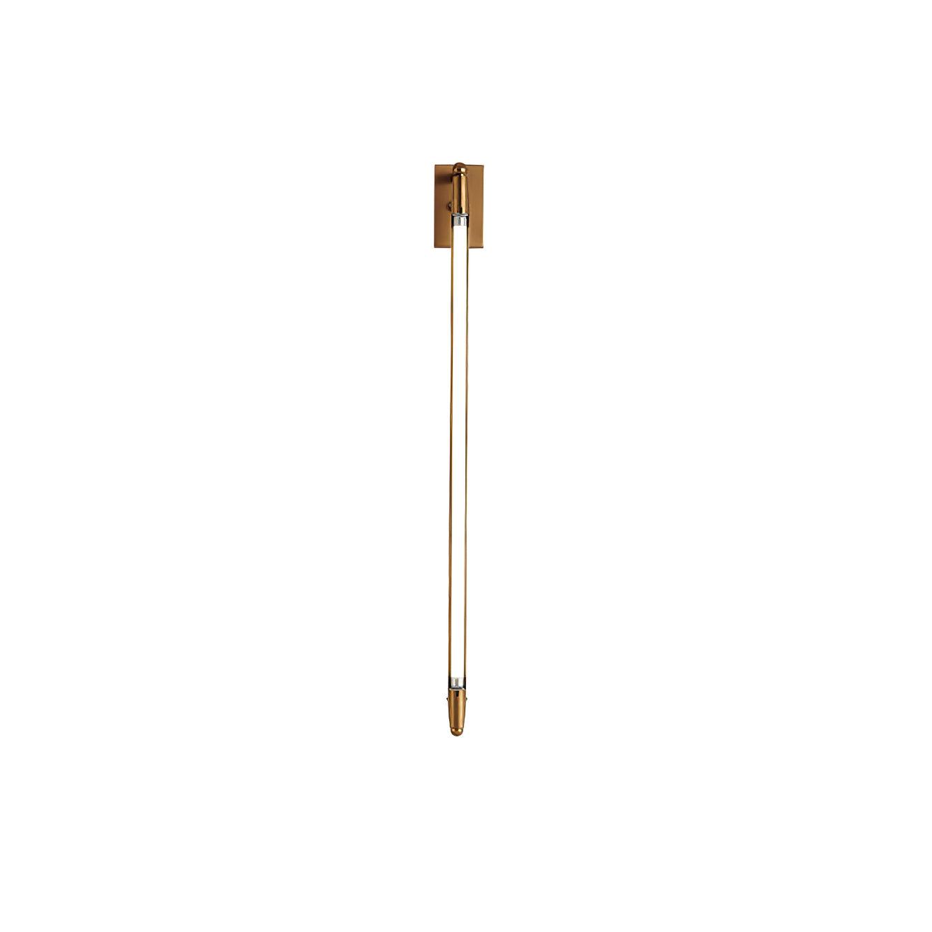 Modern T Tube Adjustable Wall Sconce Gold Industrial LED Light Fixture for Home Decor