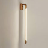 Modern T Tube Adjustable Wall Sconce Gold Industrial LED Light Fixture for Home Decor