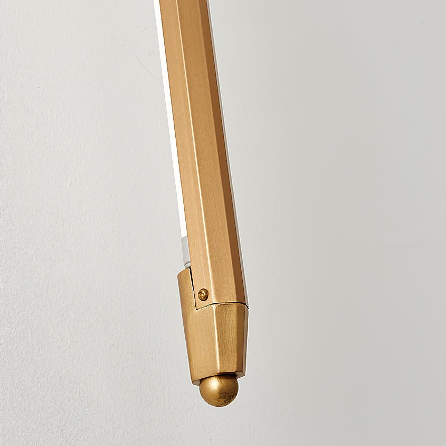Modern T Tube Adjustable Wall Sconce Gold Industrial LED Light Fixture for Home Decor