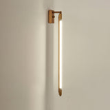 Modern T Tube Adjustable Wall Sconce Gold Industrial LED Light Fixture for Home Decor