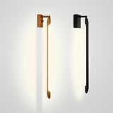 Modern T Tube Adjustable Wall Sconce Gold Industrial LED Light Fixture for Home Decor
