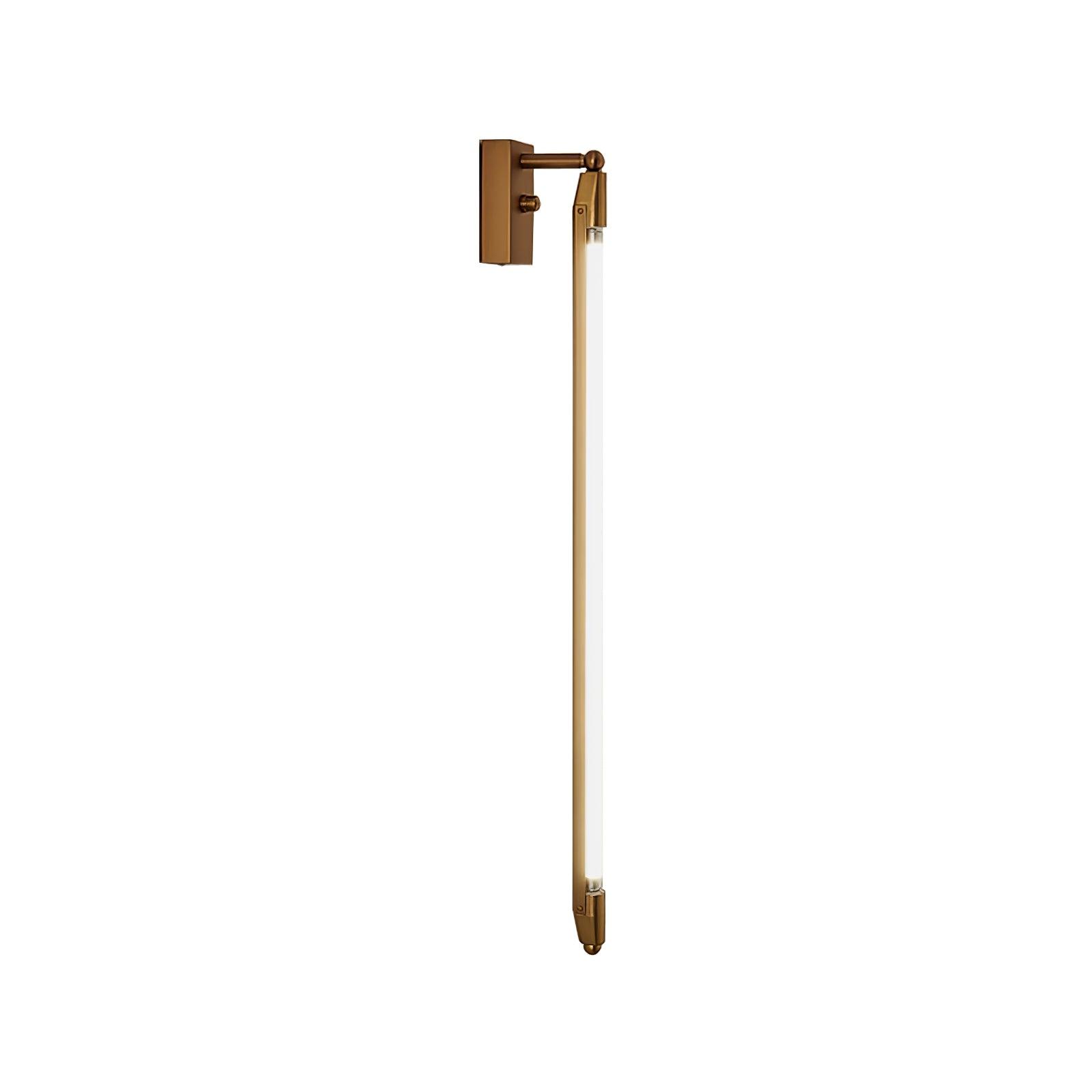 Modern T Tube Adjustable Wall Sconce Gold Industrial LED Light Fixture for Home Decor