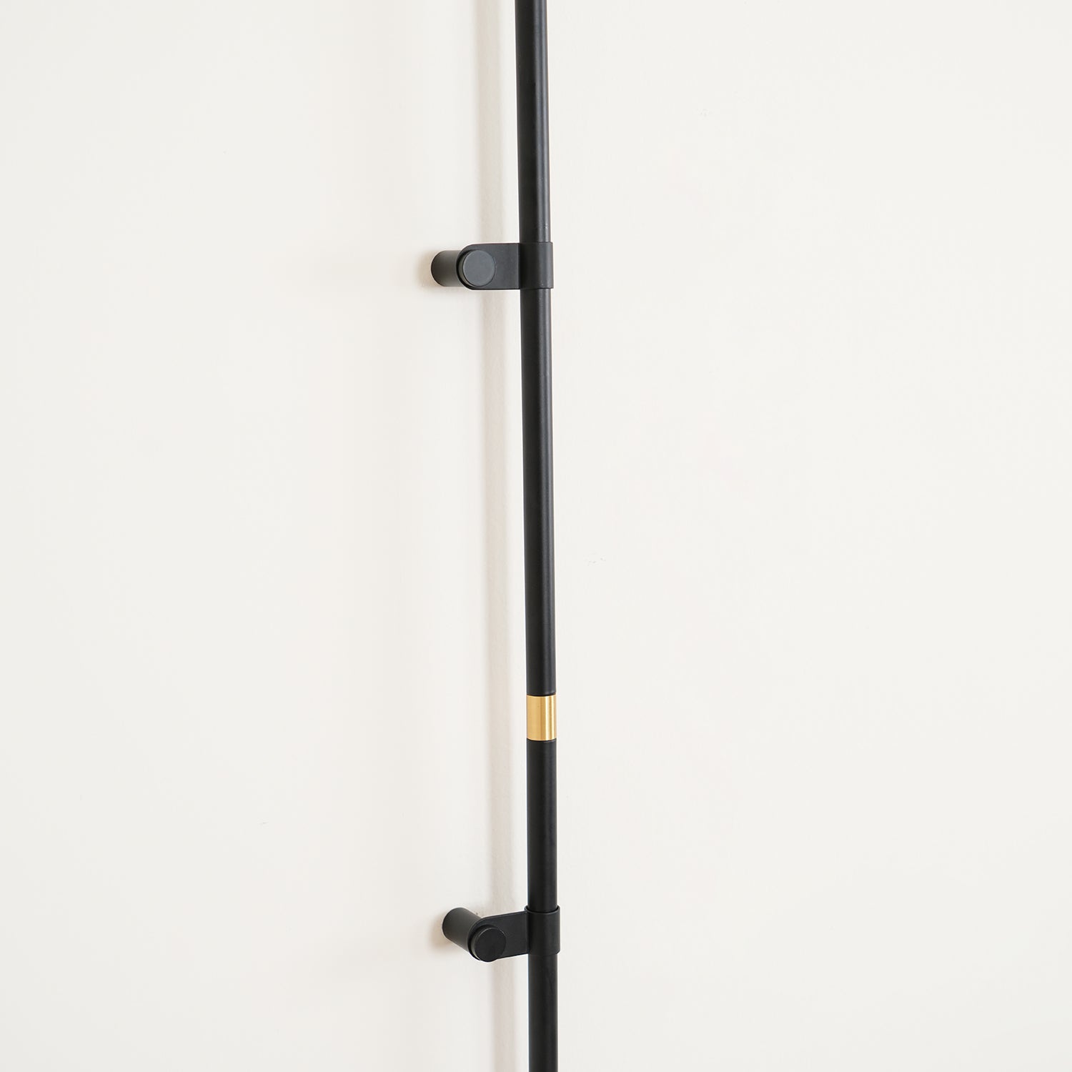Modern Tall Vertical Stem Wall Lamp with White Glass Globe and Plug In Cord